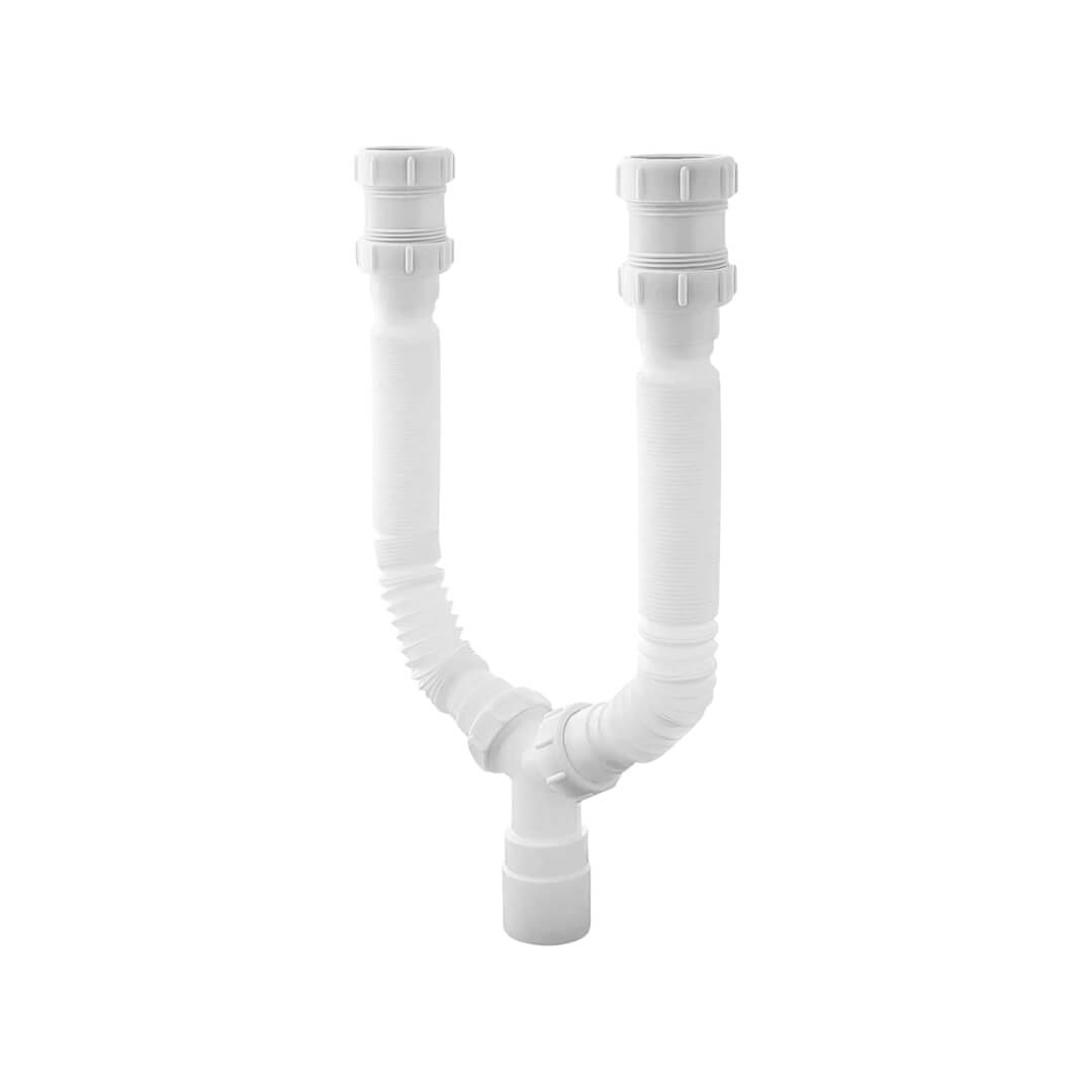 Flexible Double Sink Drain